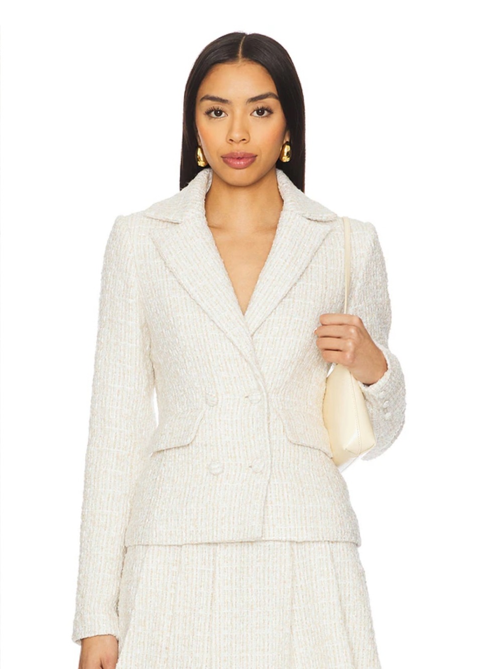 REVOLVE Ashtyn Tweed Blazer in Cream Multi by MORE
TO COME